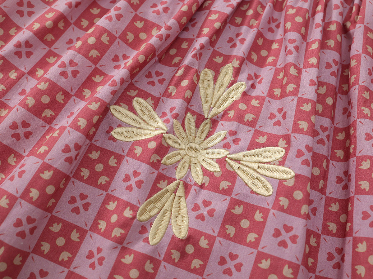 Girl's Embroidered Floral Sundress