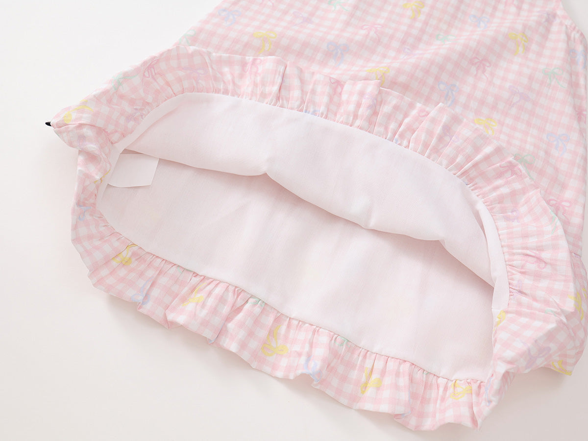 Girl's Bow-Collar Sundress