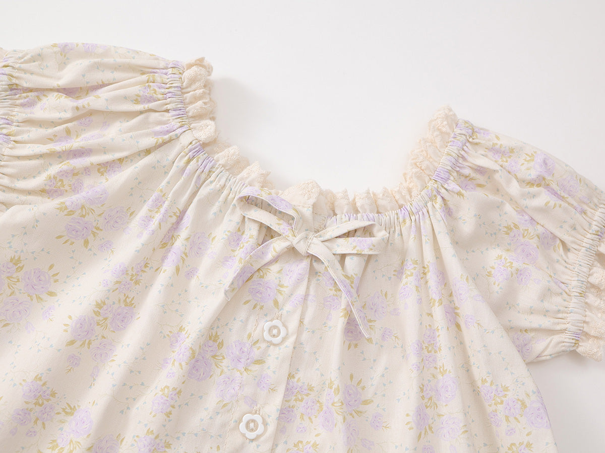 Girl's Floral Two-Piece Set