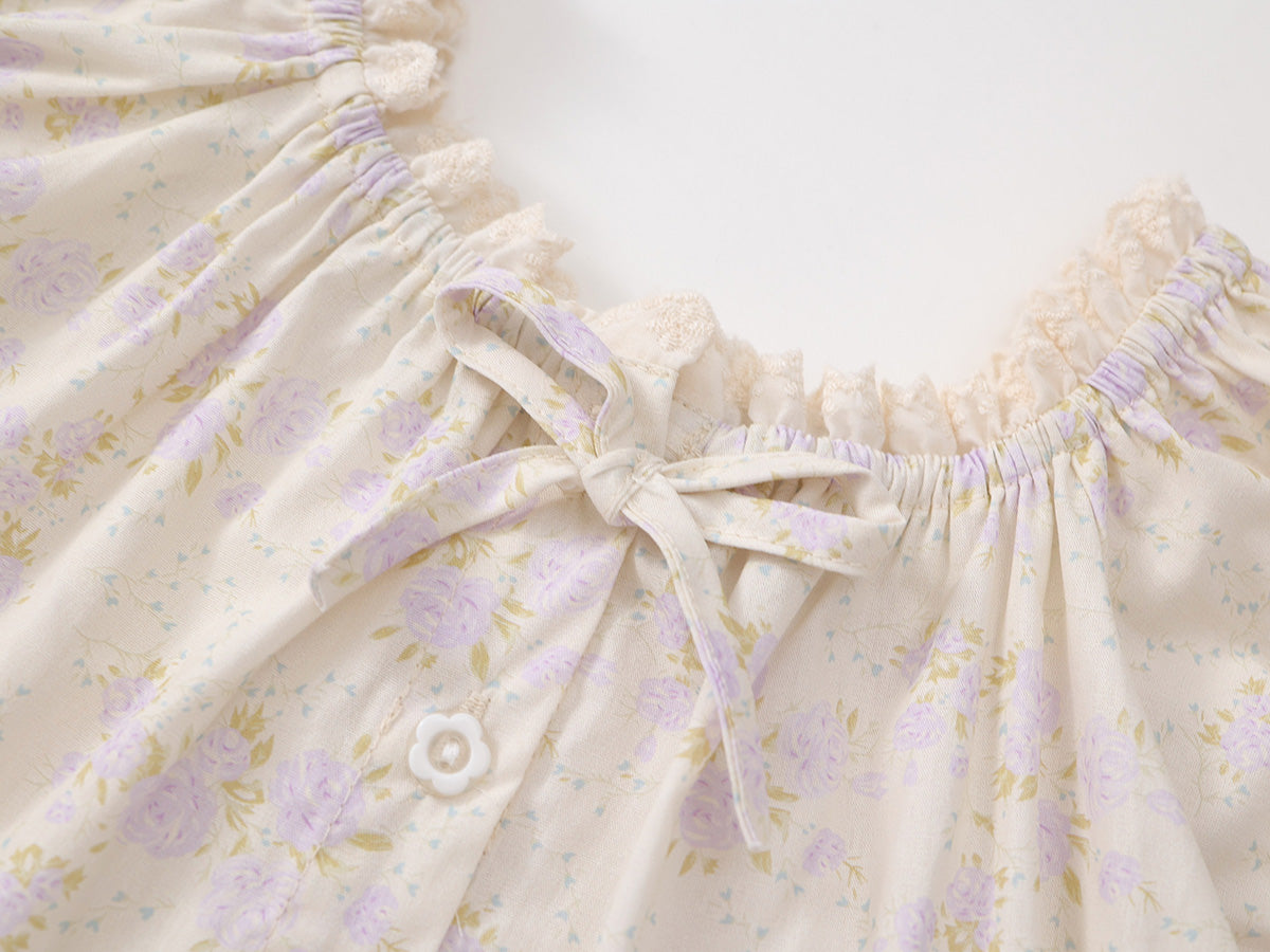 Girl's Floral Two-Piece Set