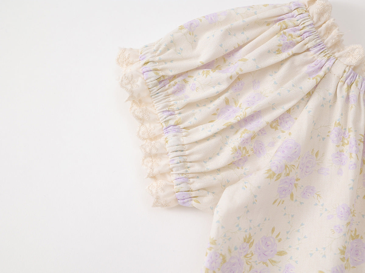 Girl's Floral Two-Piece Set