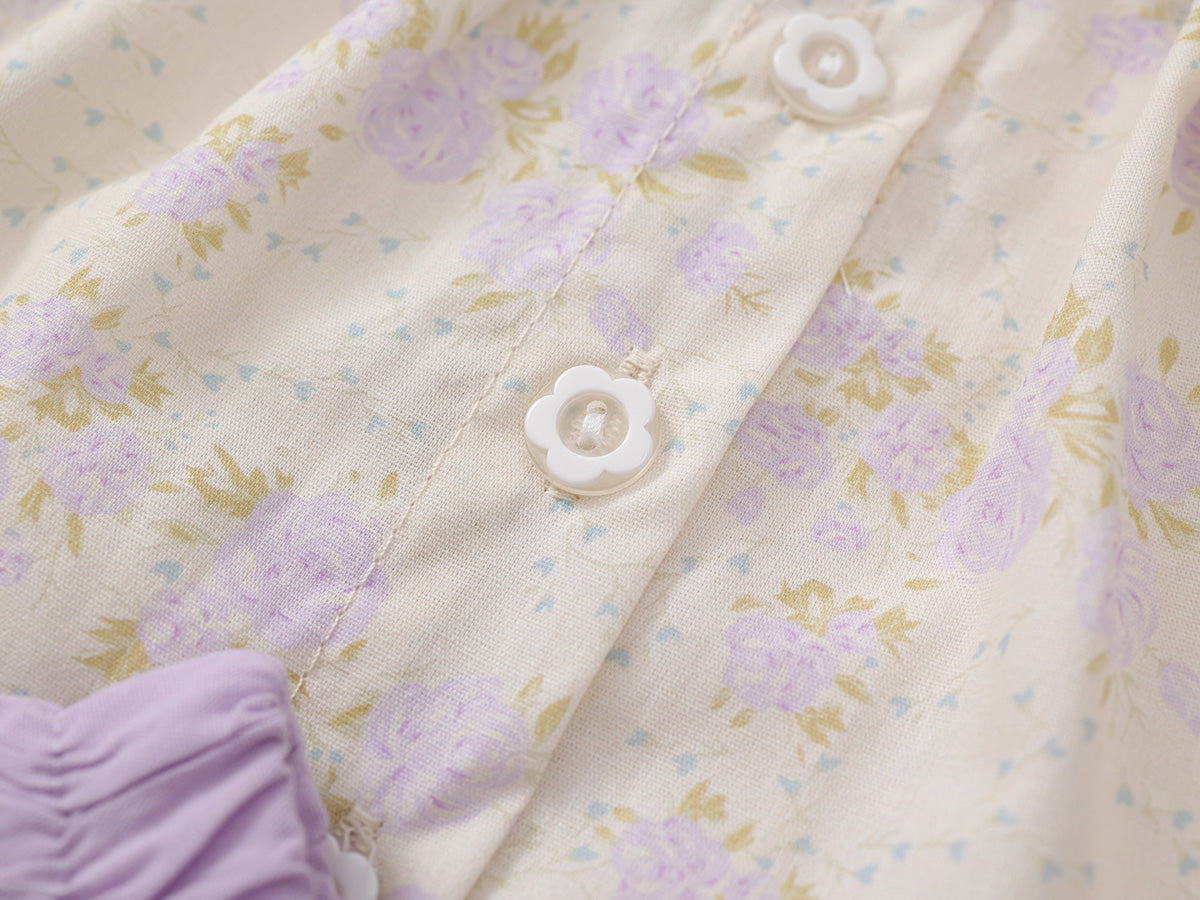 Girl's Floral Two-Piece Set