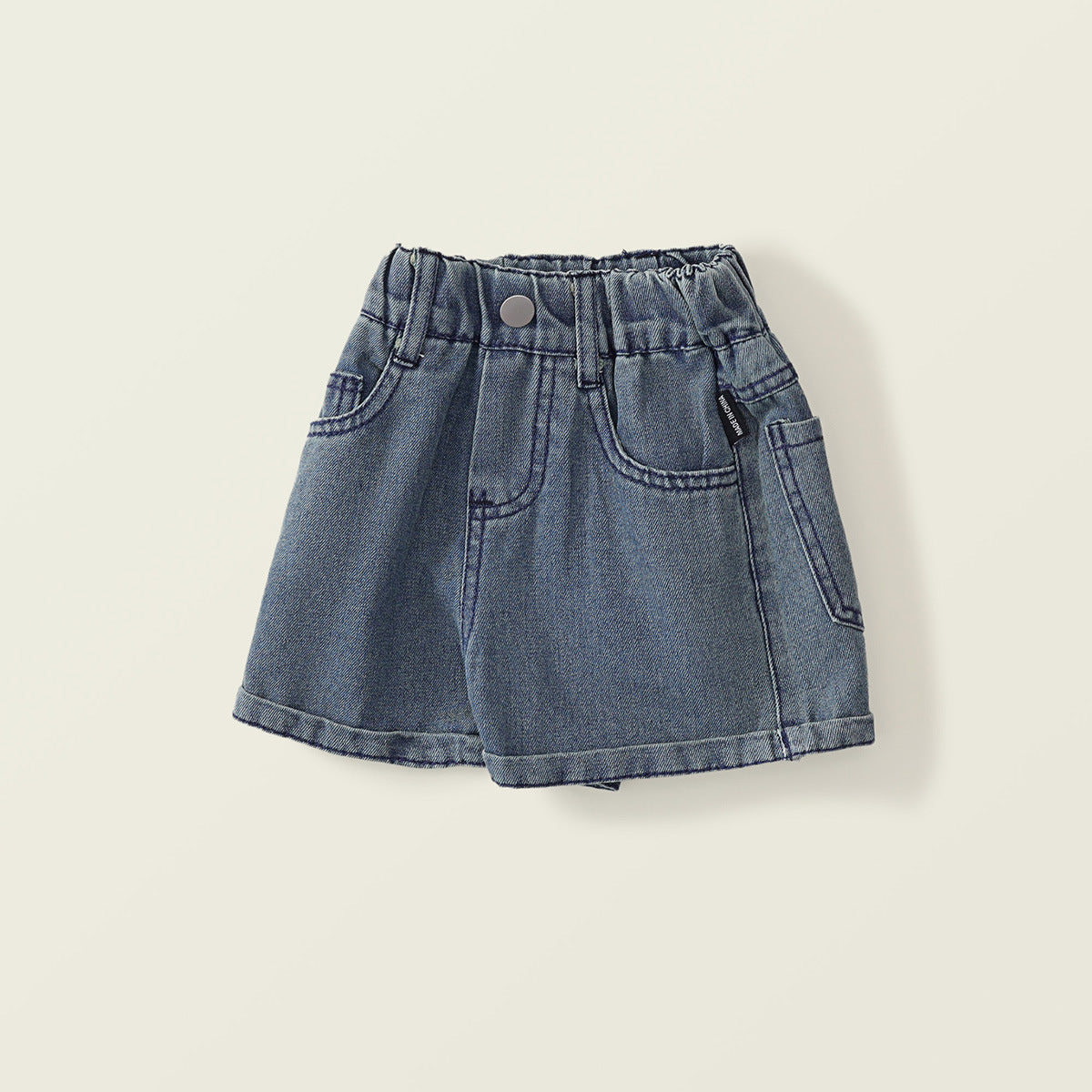 Girl's Washed Soft Denim Shorts - Korean Casual Hot Pants