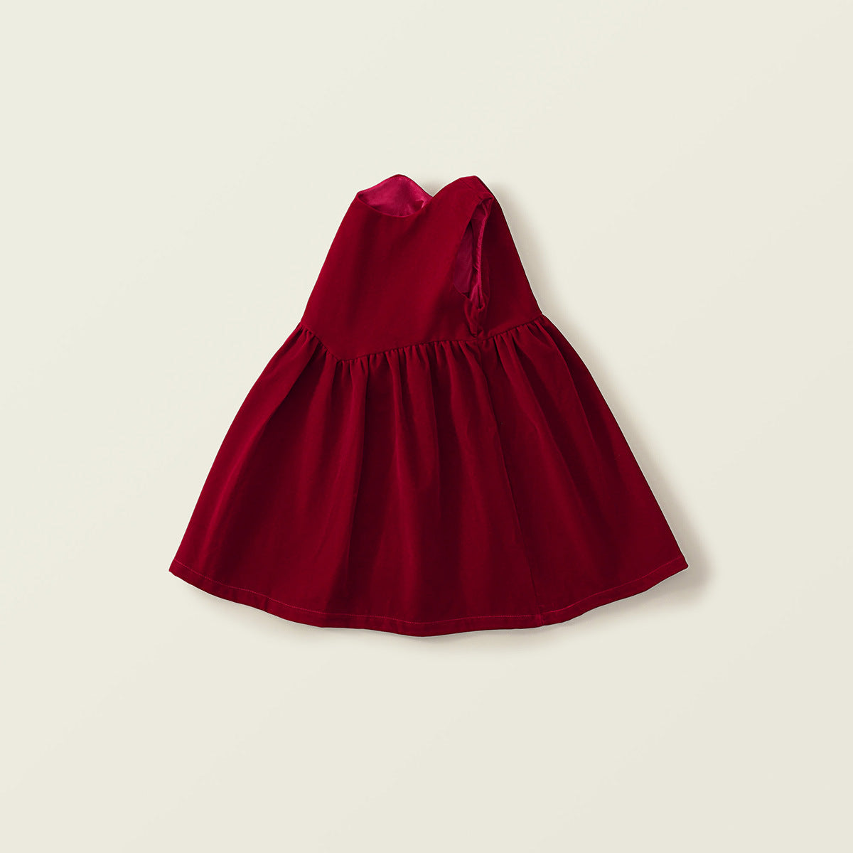 Girl's Velvet Sleeveless Dress