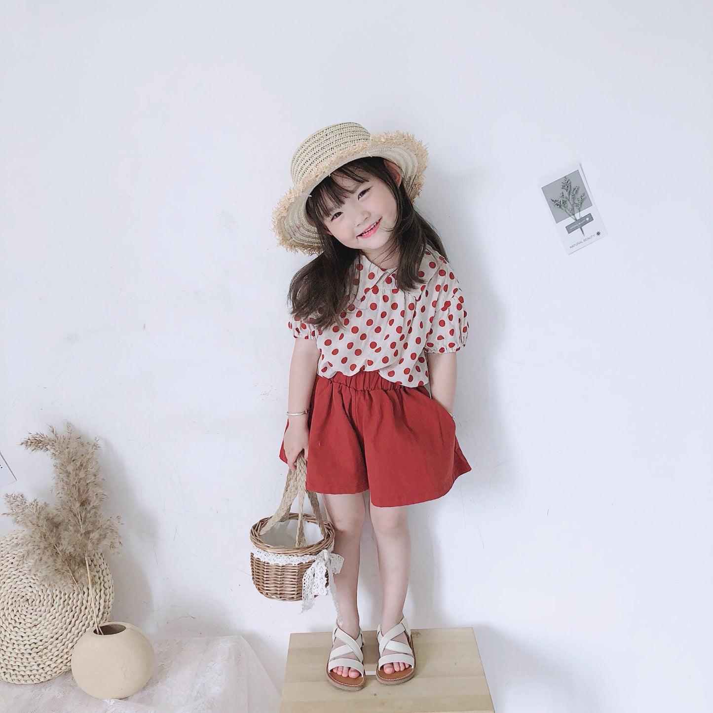 Girls' Red Polka Dot Shirt