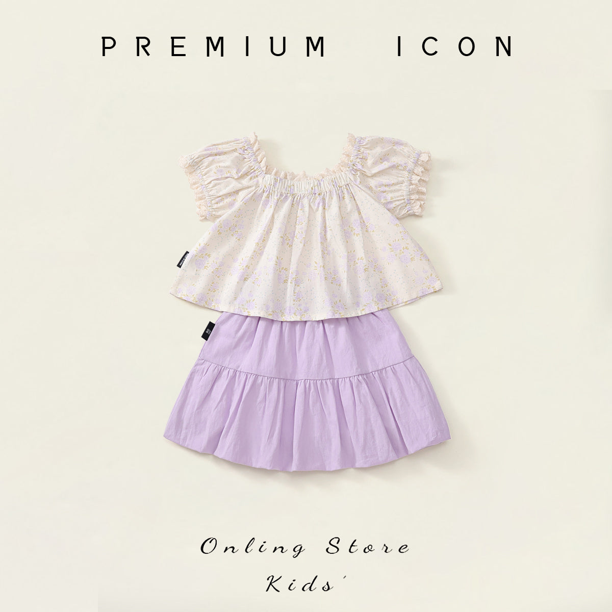 Girl's Floral Two-Piece Set