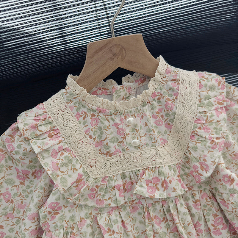 Girls Autumn Floral Dress