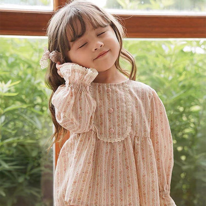 Girl's Blouse Autumn New Patterned
