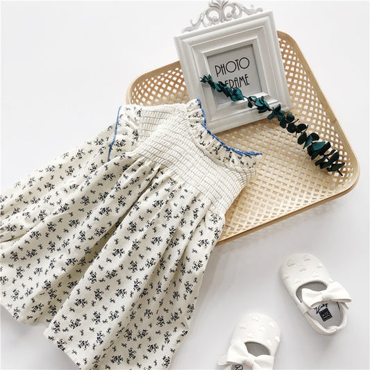 Girl's Autumn New Korean-Style Floral Long-Sleeve Doll Shirt