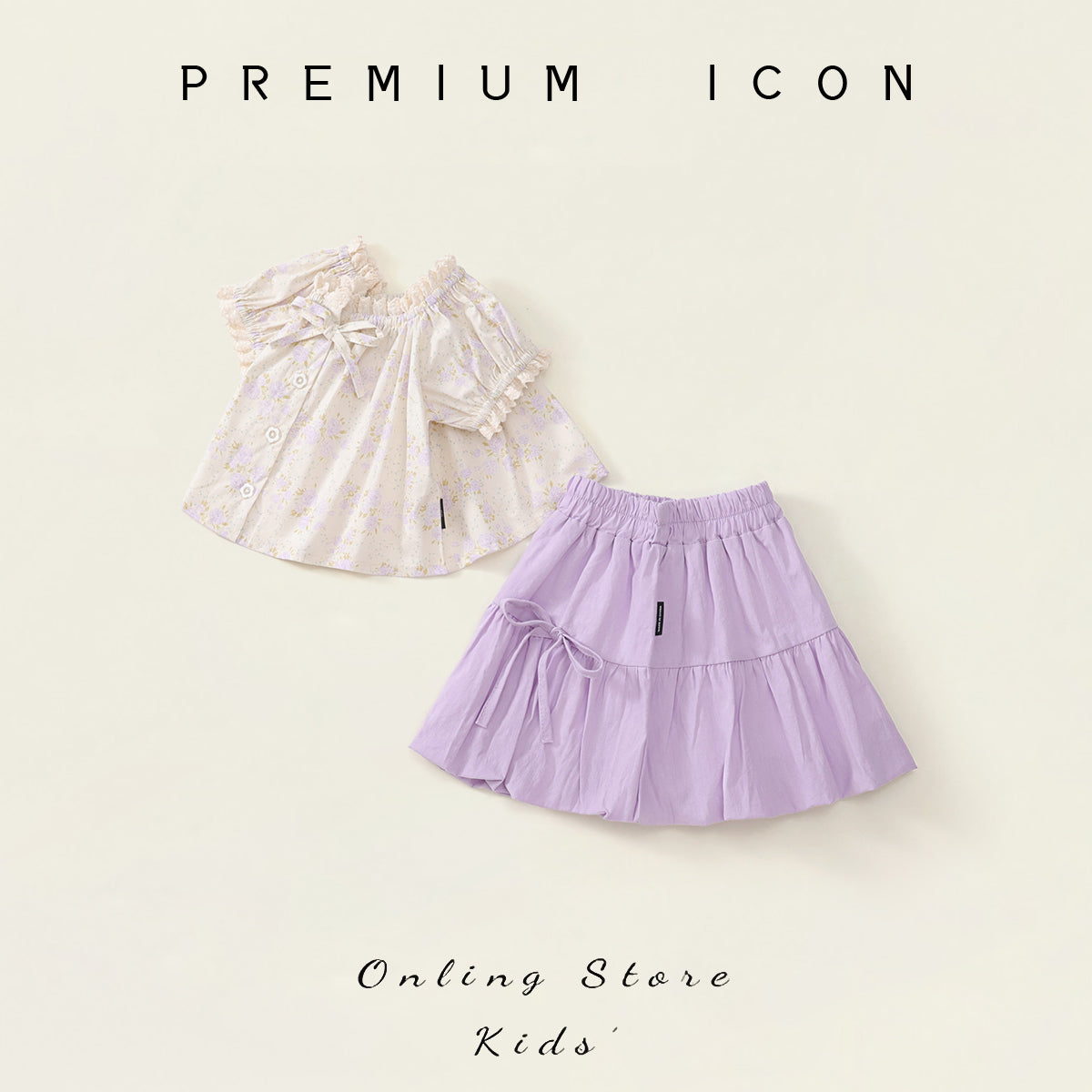 Girl's Floral Two-Piece Set