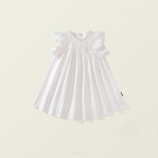 Girl's French Lace Sleeveless Princess Dress