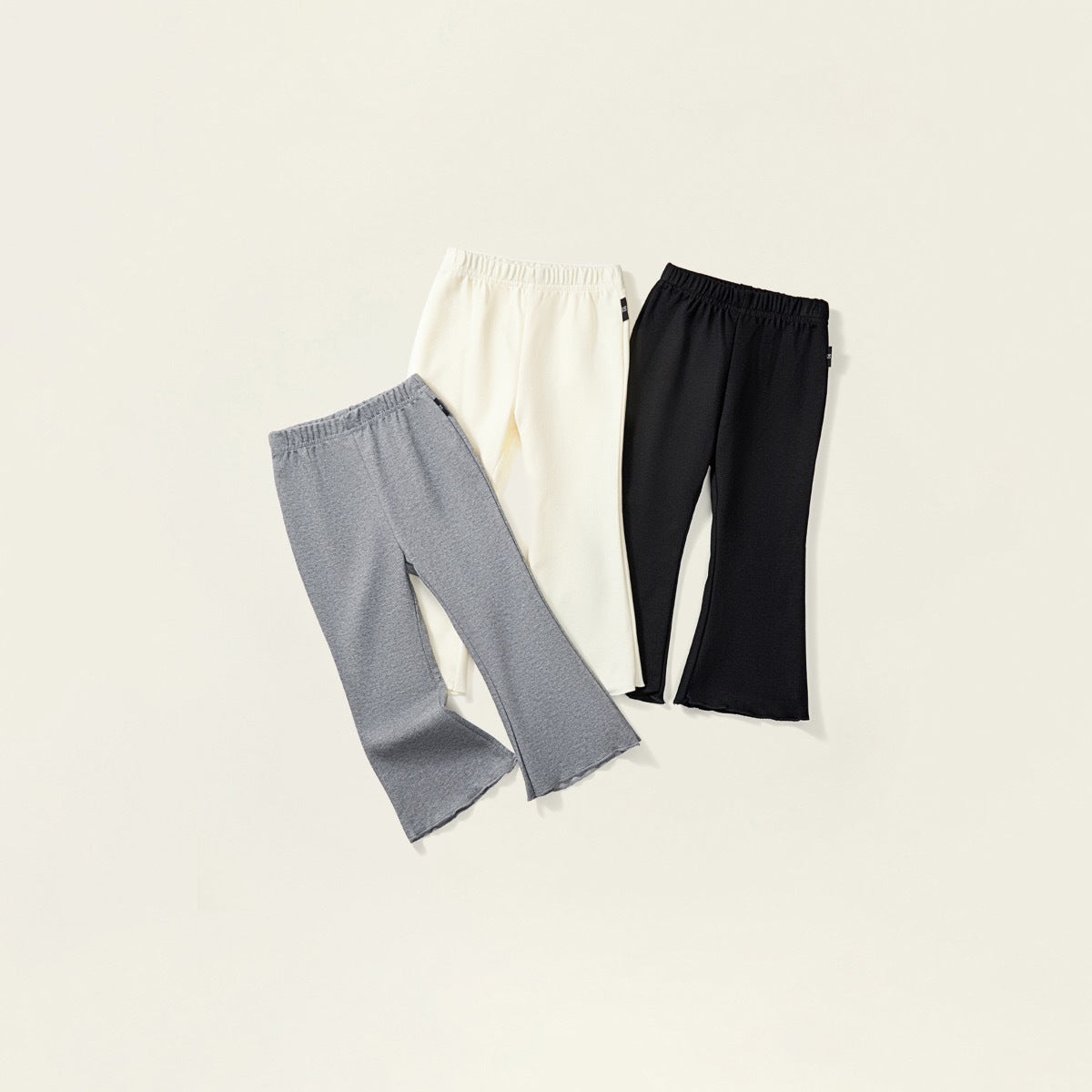 Girl's Autumn New Solid Flare Pants
