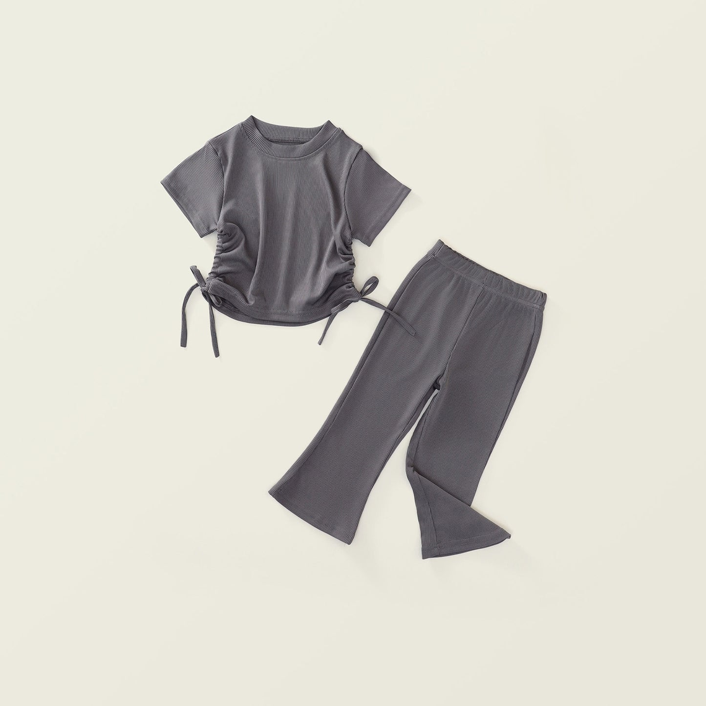 Girl's Summer Short-Sleeve Two-Piece Set