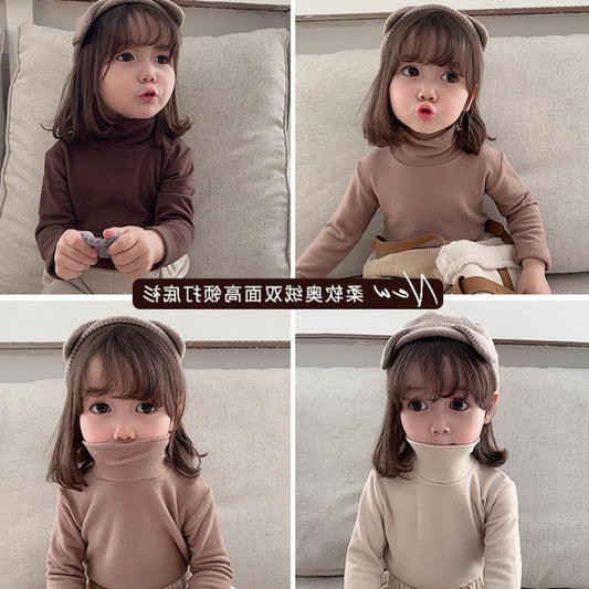 Girls Long-Sleeve High-Neck Base Layer Shirt
