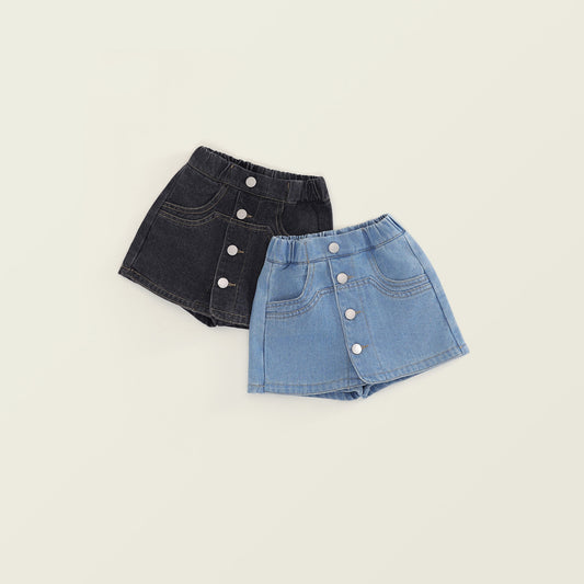 Girl's Denim Skort