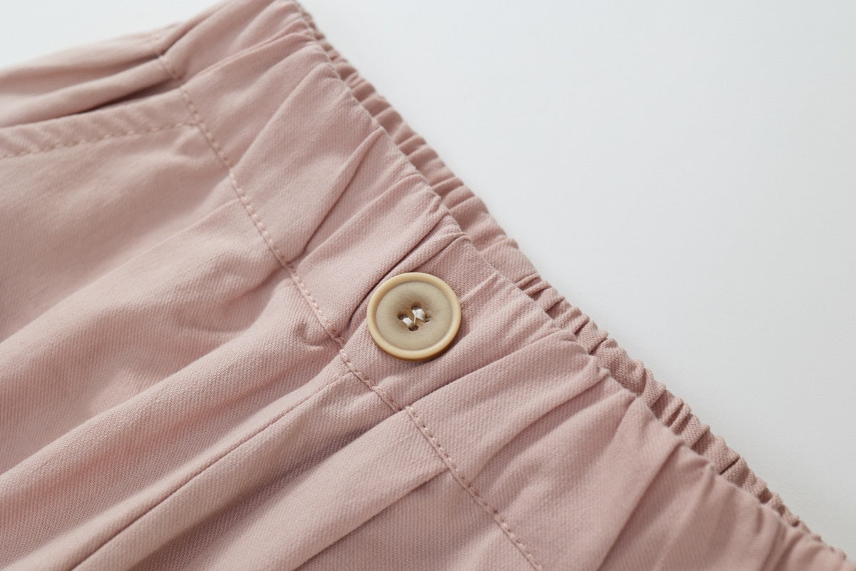 Girl's Pastoral Pink Pants