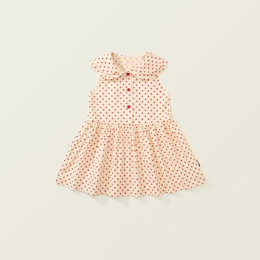 Girls Korean-Style Sweet Doll Collar Sleeveless Vest Dress