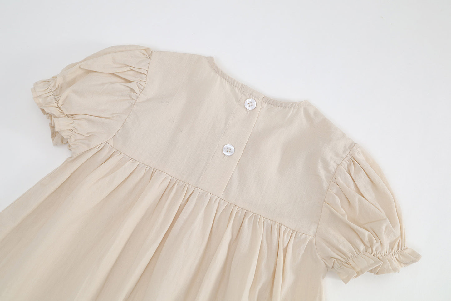 Girls French Embroidered Floral Dress