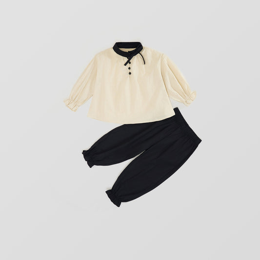 Girl's Long-Sleeve Two-Piece Set