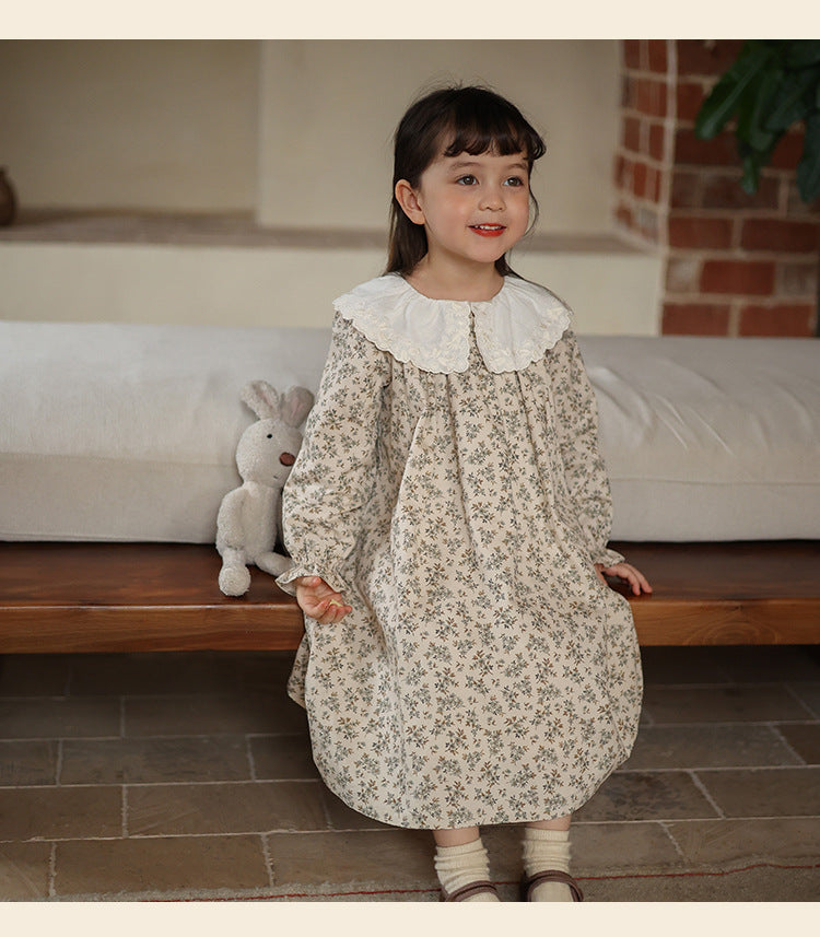 Girls Vintage Autumn Dress