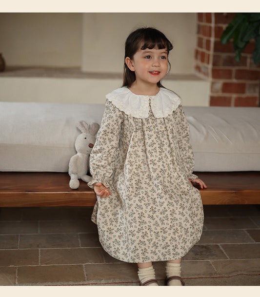 Girls Vintage Autumn Dress