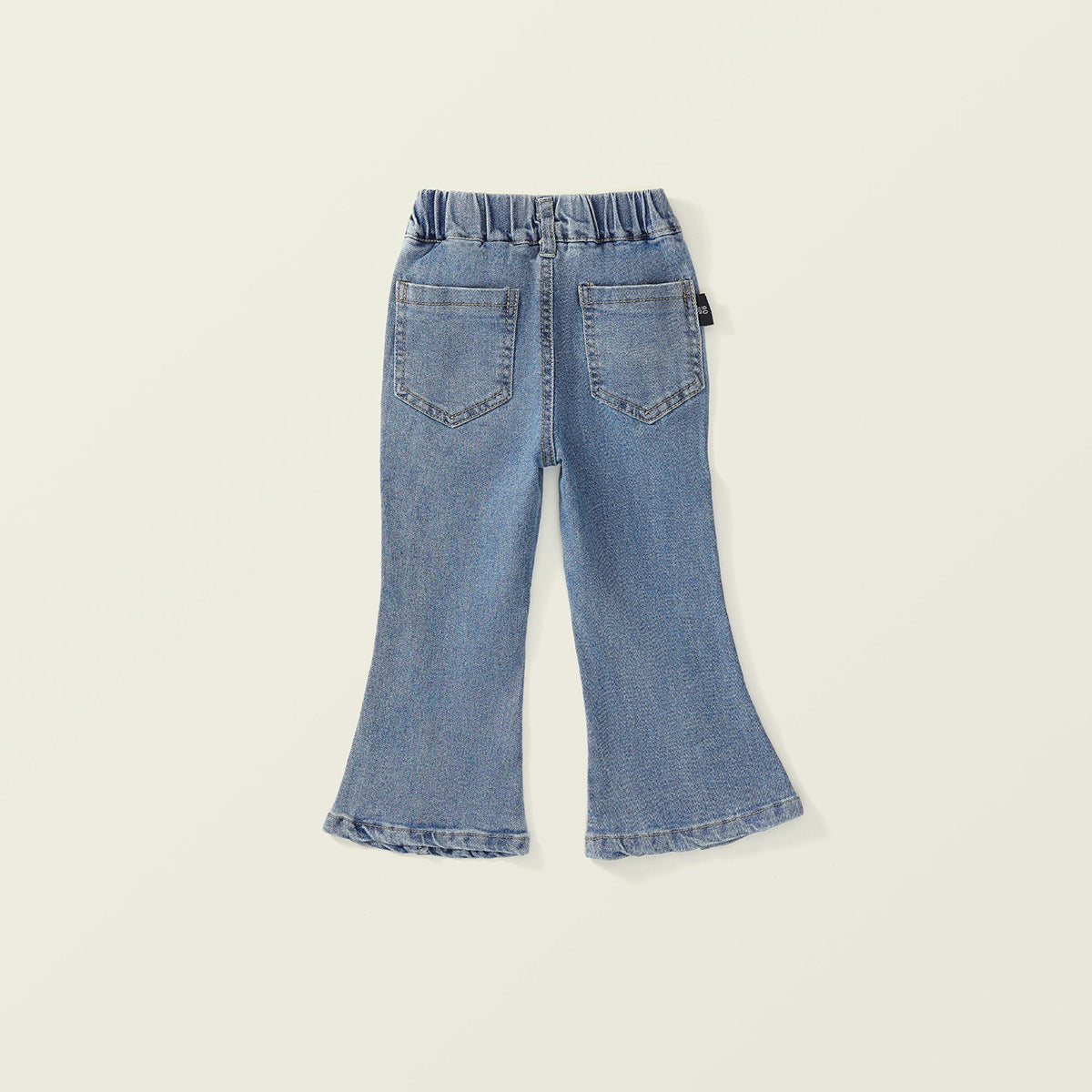 Girls Fit Flare Pants - Korean Style Elastic Long Trousers