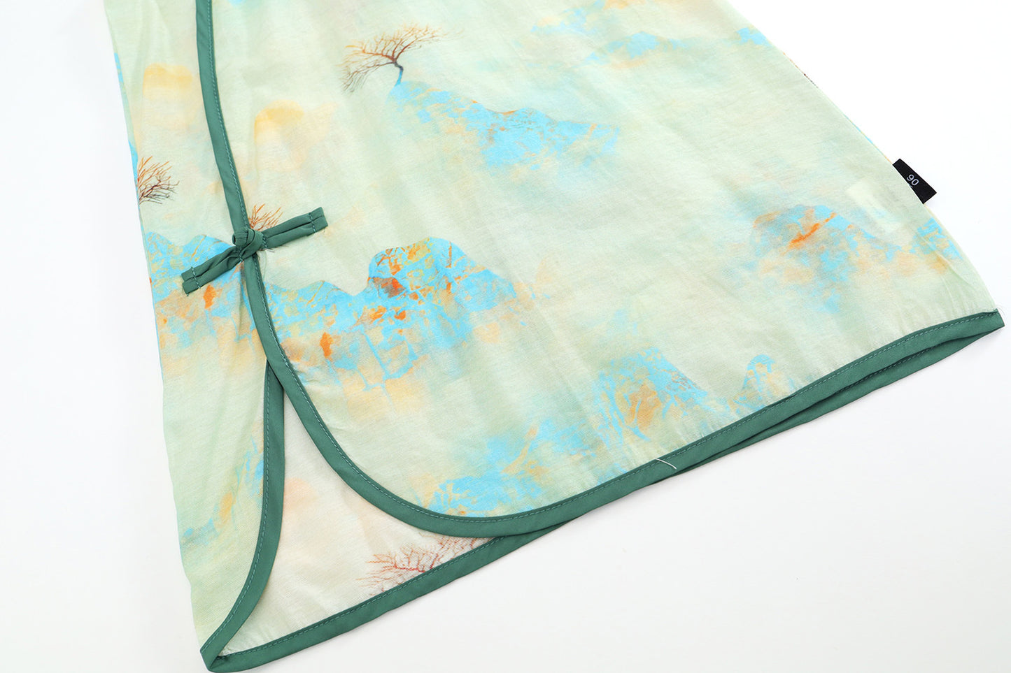 Girls Chinese Style Short Sleeve Dress