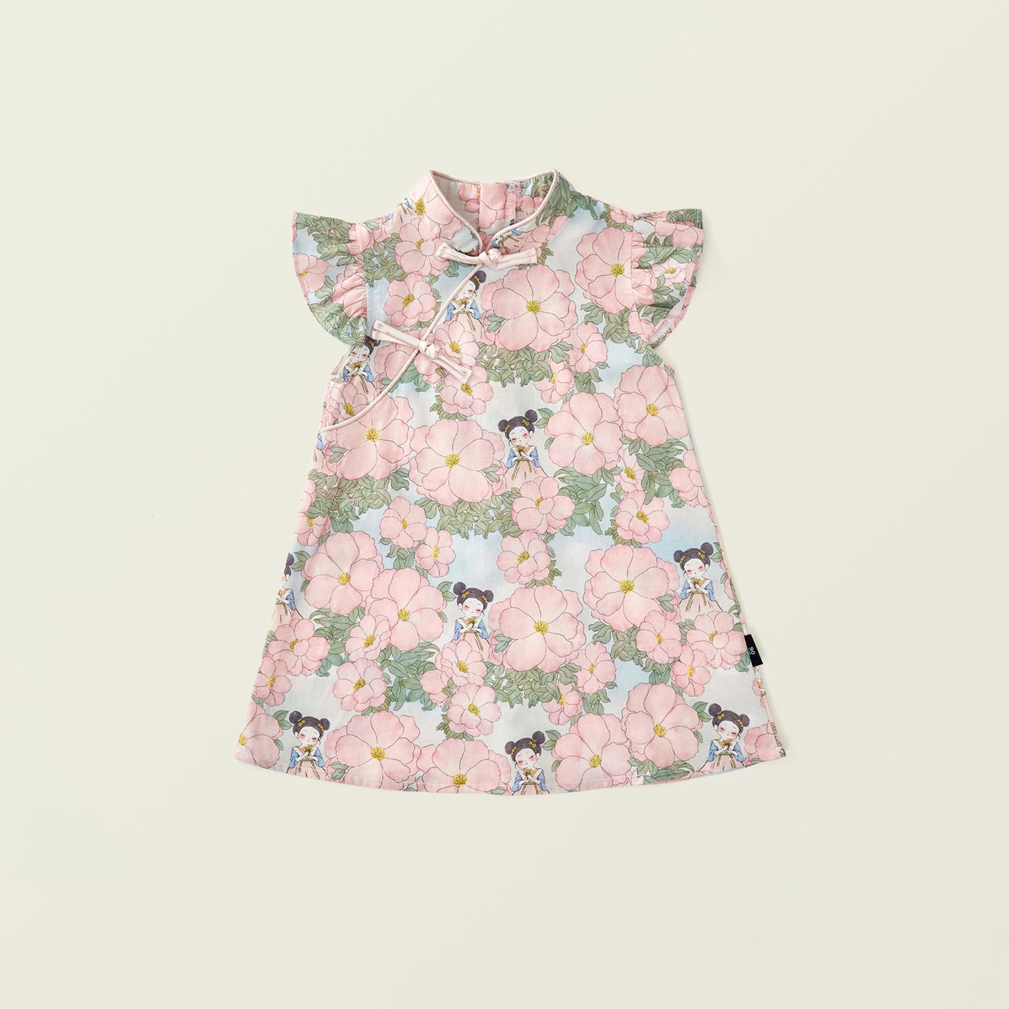 Girl's Chinese-Style Cheongsam Summer Dress