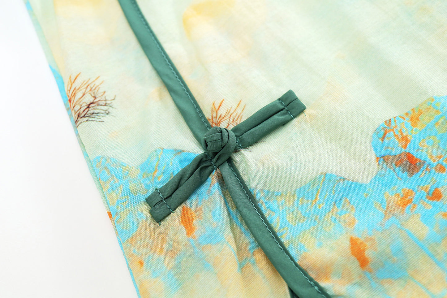 Girls Chinese Style Short Sleeve Dress