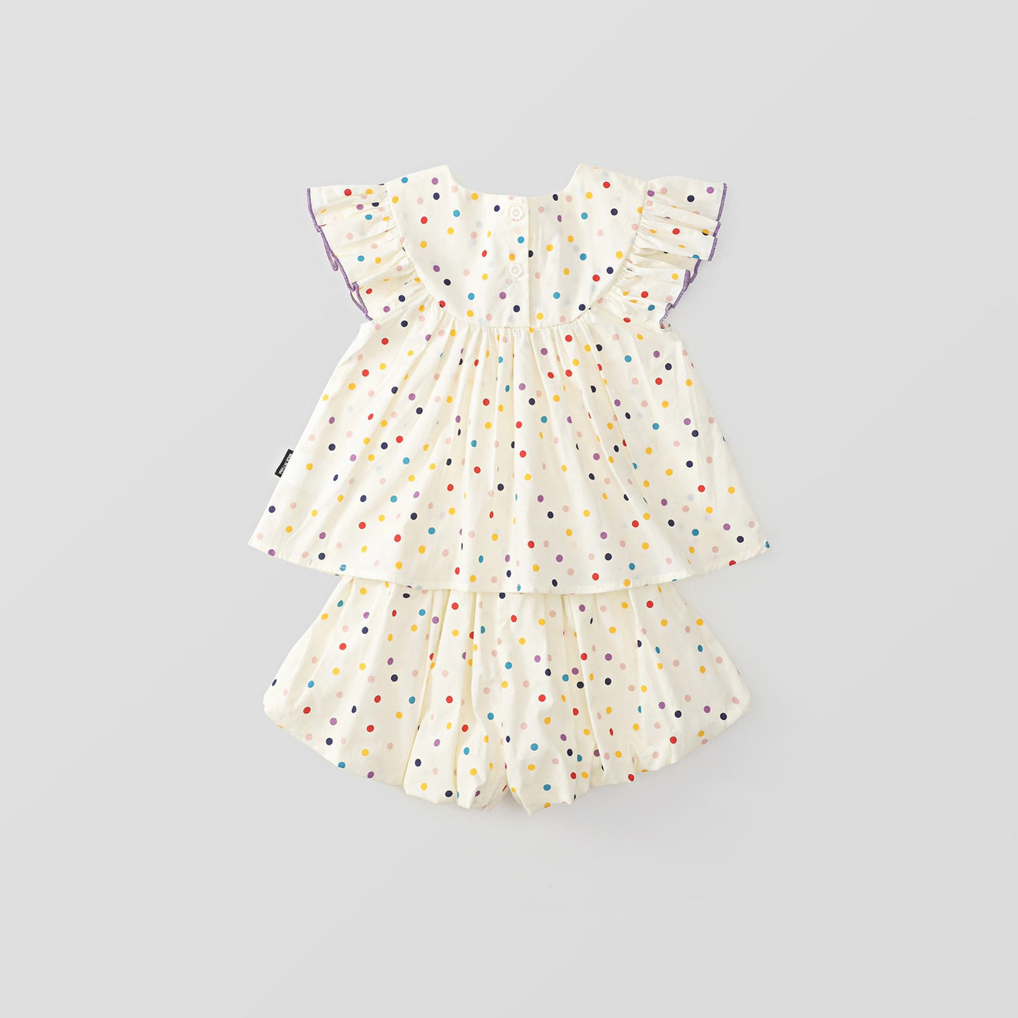 Girl's Baby Korean-Style Embroidered Top & Shorts Set