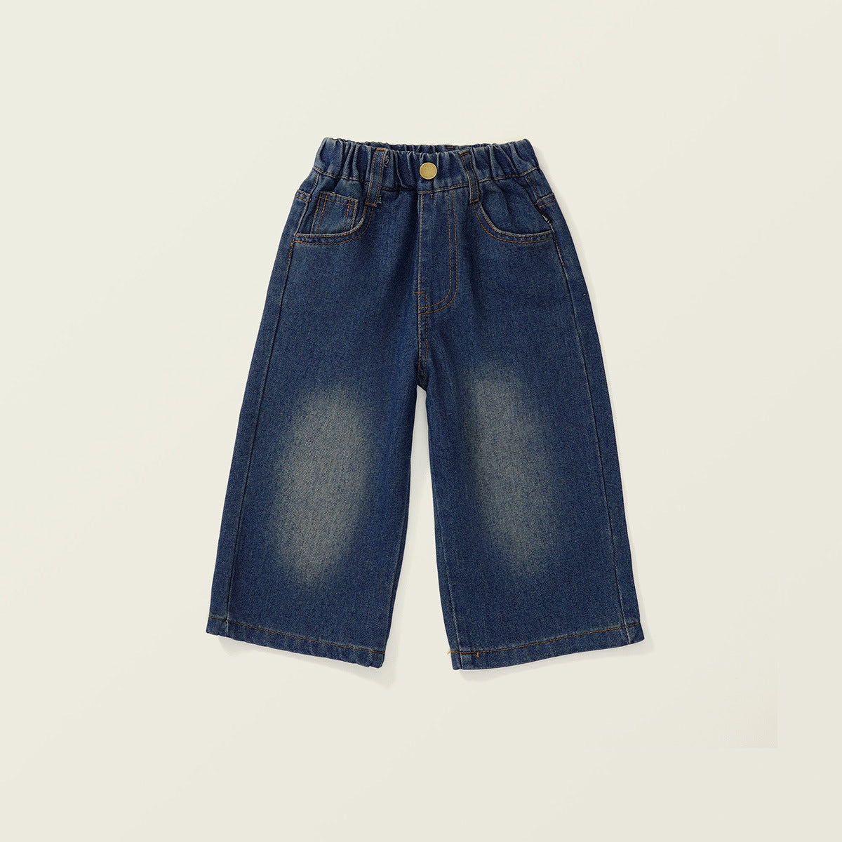 Girl's Denim Straight-Leg Pants