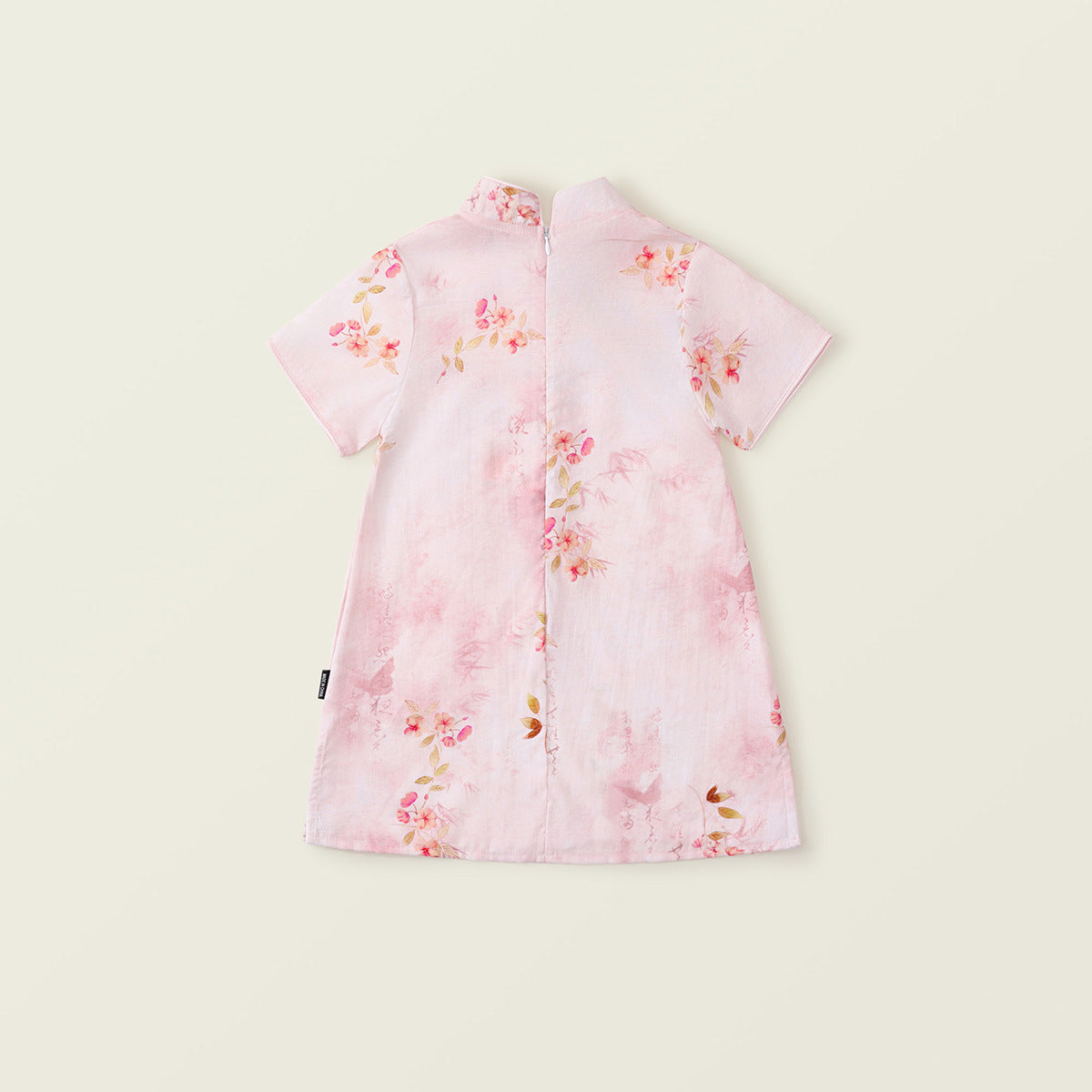 Girl's Elegant Floral Cheongsam/Qipao-Inspired Summer Dress