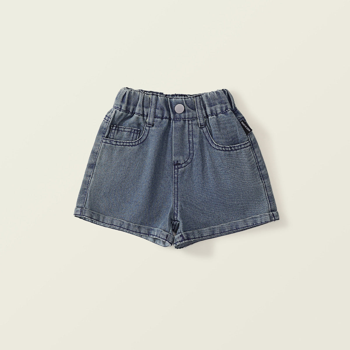 Girl's Washed Soft Denim Shorts - Korean Casual Hot Pants