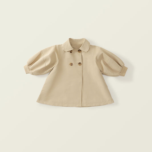 Girl's Khaki Trench Coat