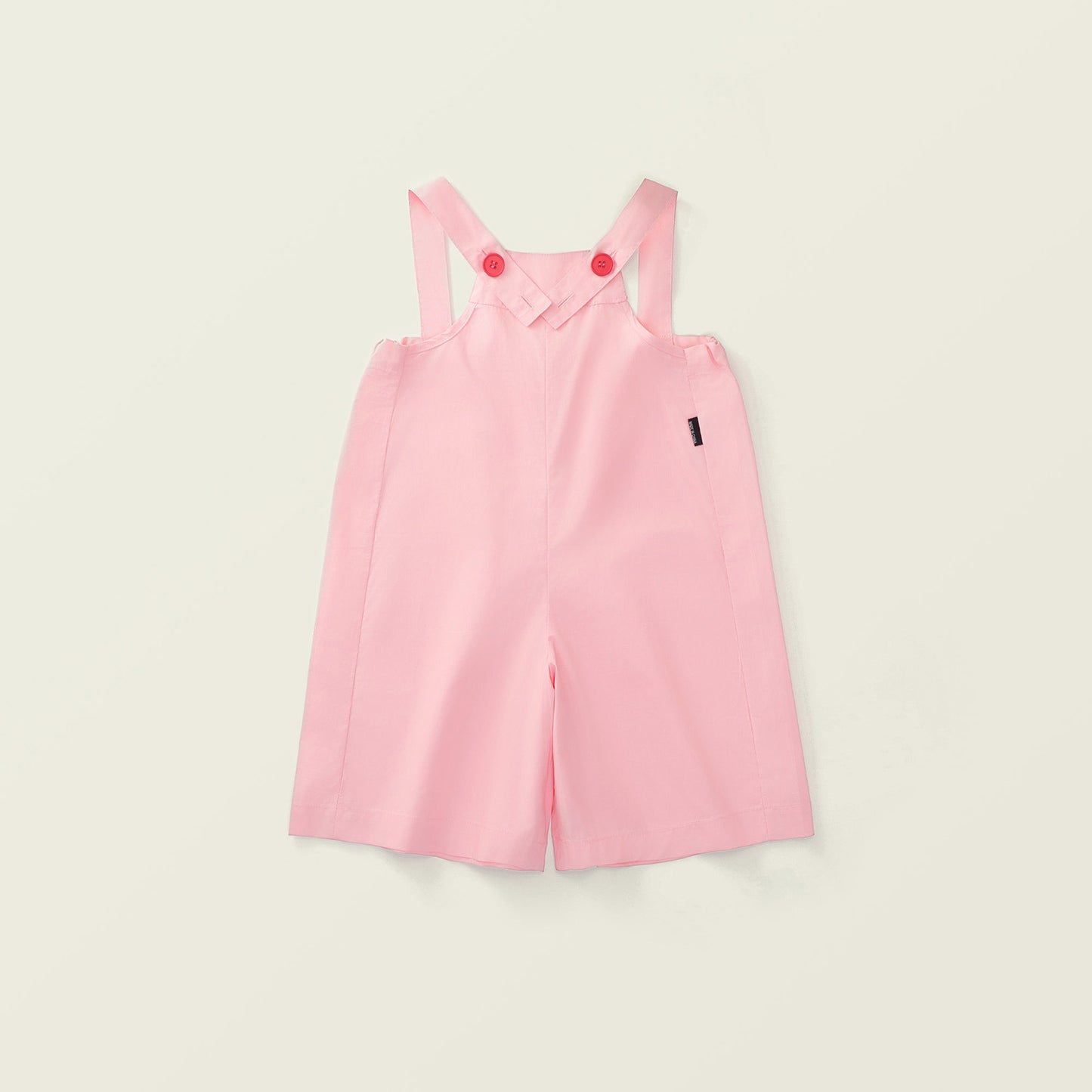 Girl's Pink Suspender Jumpsuit