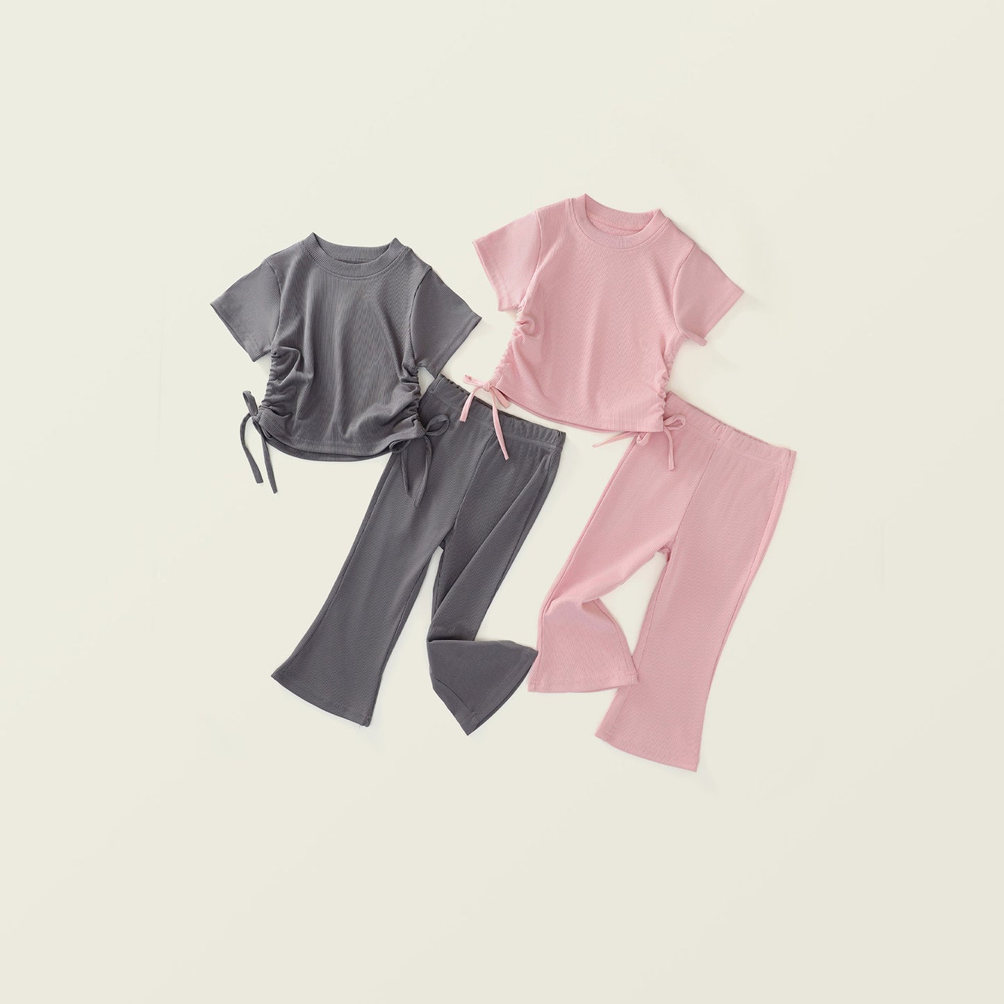 Girl's Summer Short-Sleeve Two-Piece Set