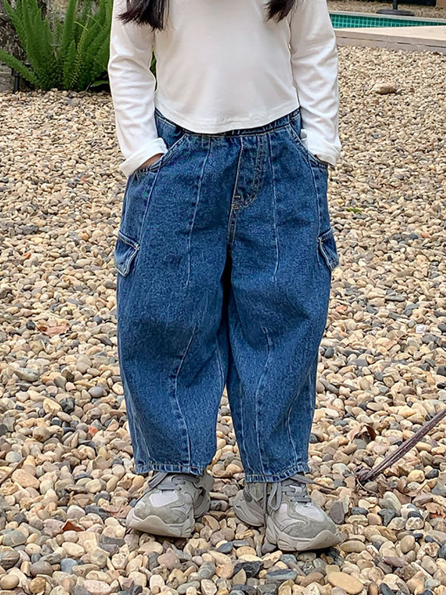 Kids' Denim Dad Pants