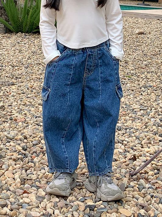 Kids' Denim Dad Pants