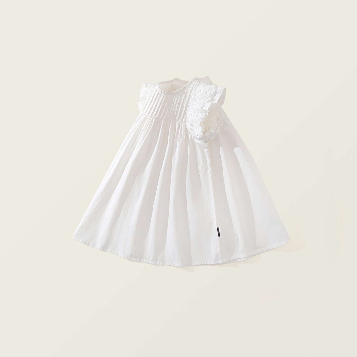 Girl's French Lace Sleeveless Princess Dress