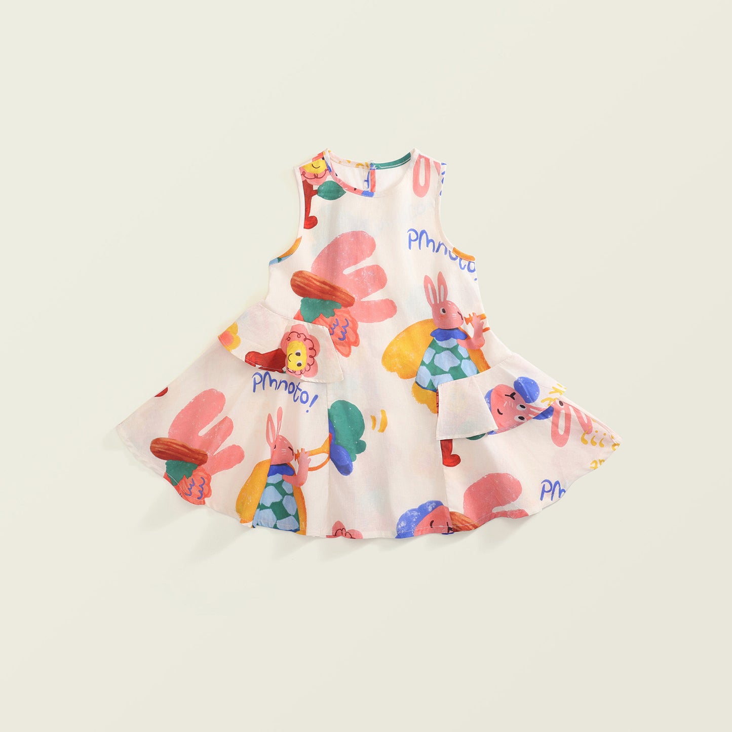 Girls New Summer Graffiti Sleeveless Vest Dress