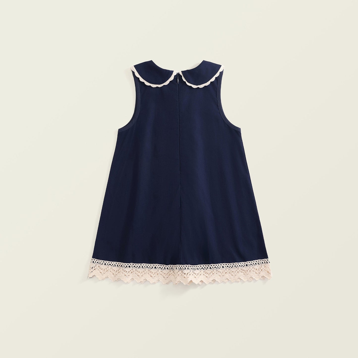 Girls Vintage Lace Sleeveless Dress