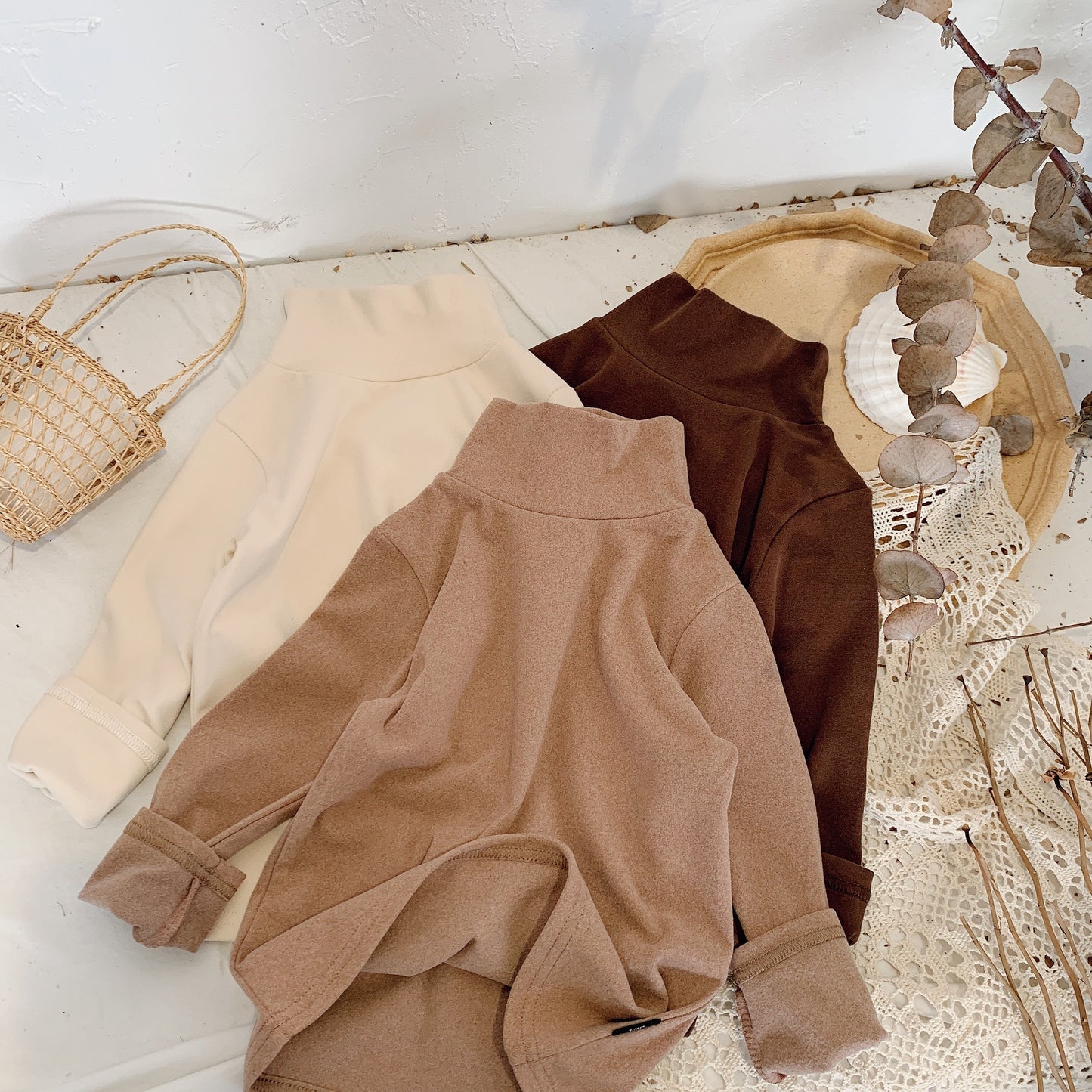 Girls Long-Sleeve High-Neck Base Layer Shirt