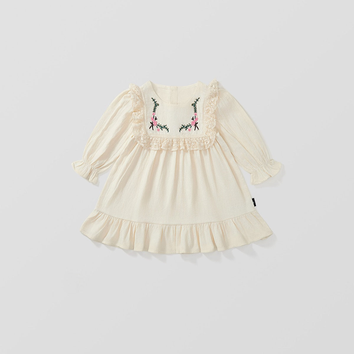 Girl's Embroidered Autumn Dress