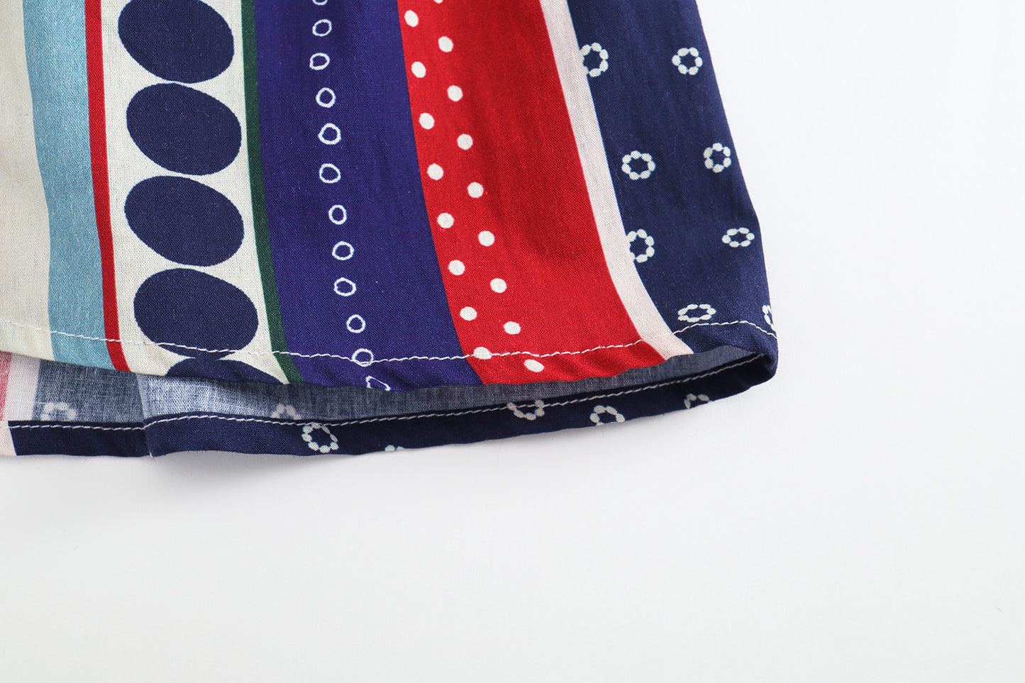 Girls Ethnic Sleeveless Patchwork Dress