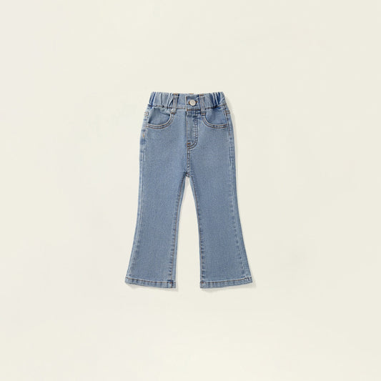 Girl's Spring High-Waisted Skinny Flare Jeans