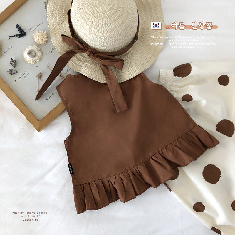 Girl's Sleeveless Set with Hat