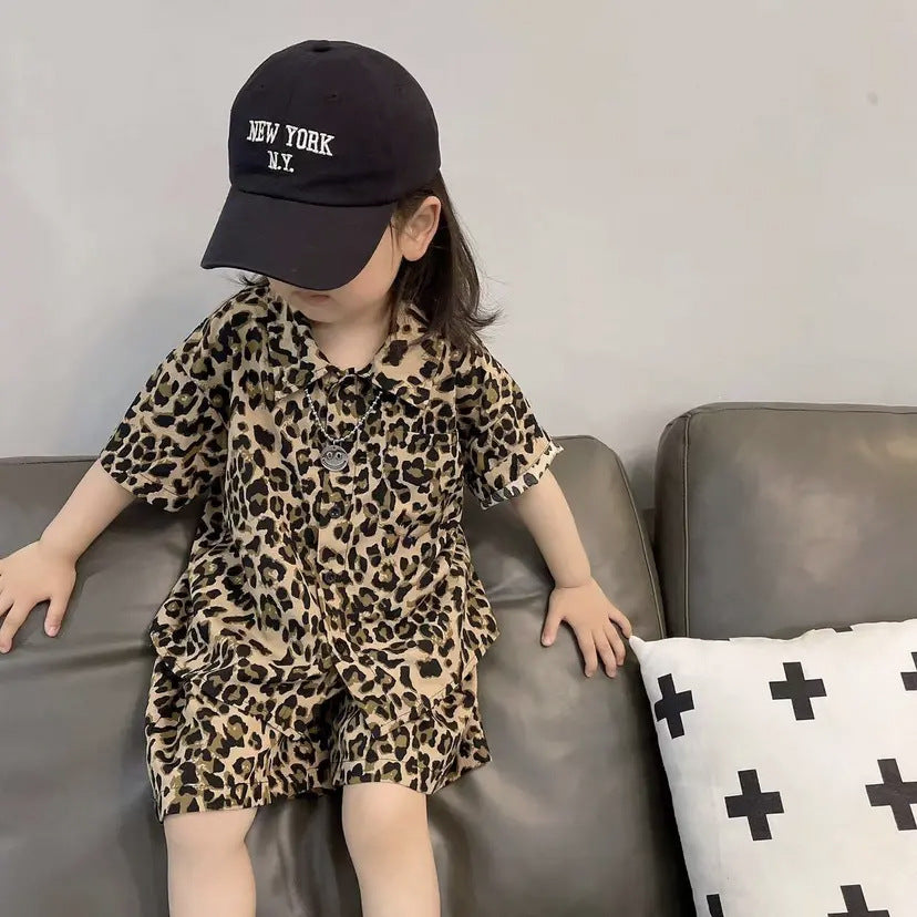 Girl's Summer New Leopard Print Set K3124503