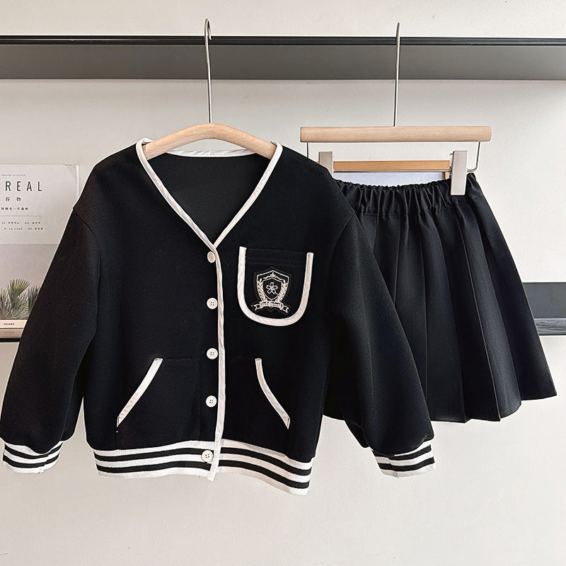Kids' Baseball Jacket - College Style with JK Patch
