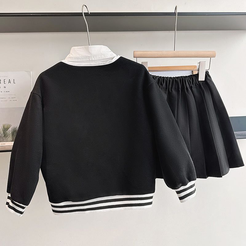 Kids' Baseball Jacket - College Style with JK Patch