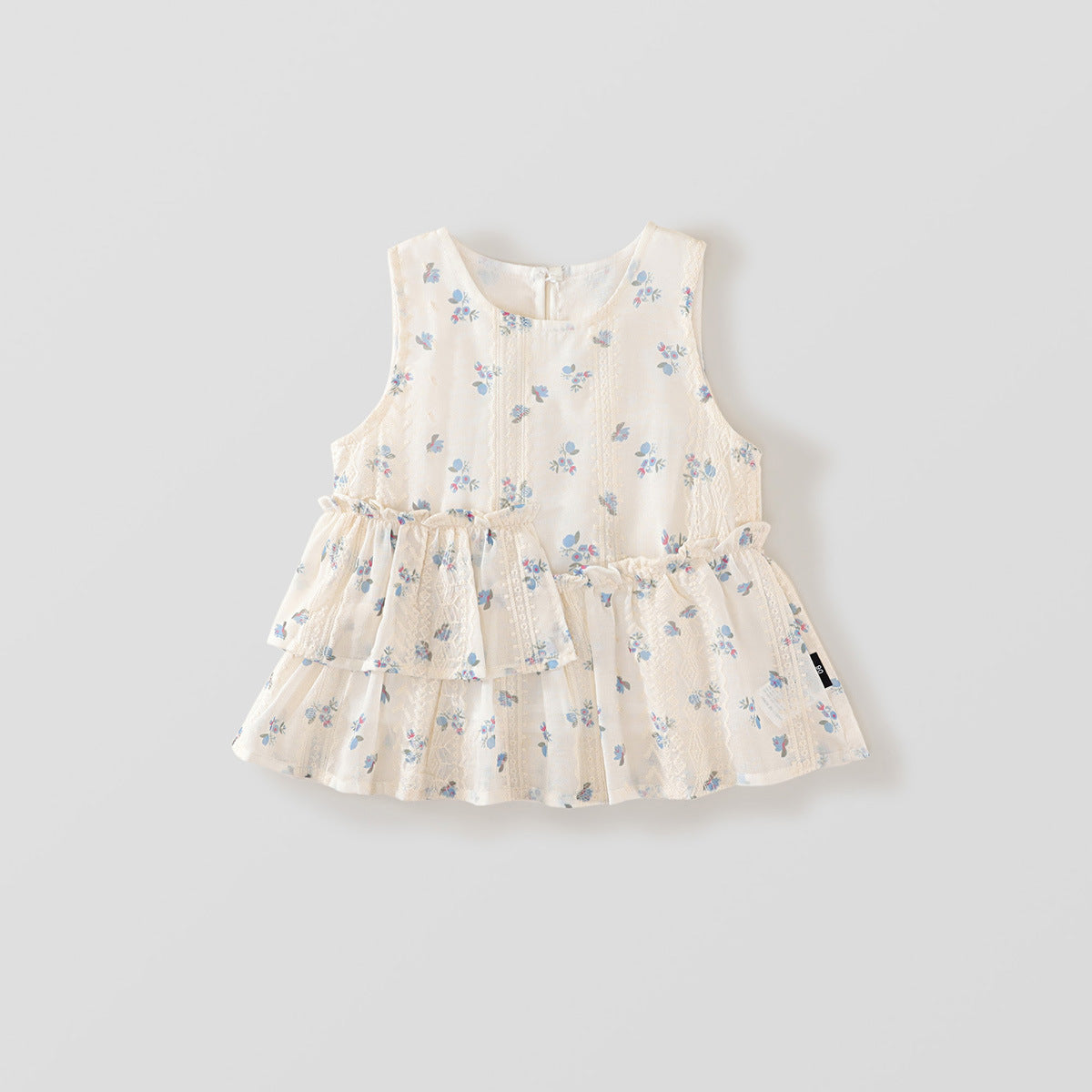 Girl's Lace Embroidered Sleeveless Vest Top